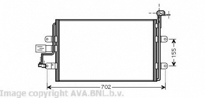 AVA QUALITY COOLING vw5262 -  Конденсатор, кондиционер